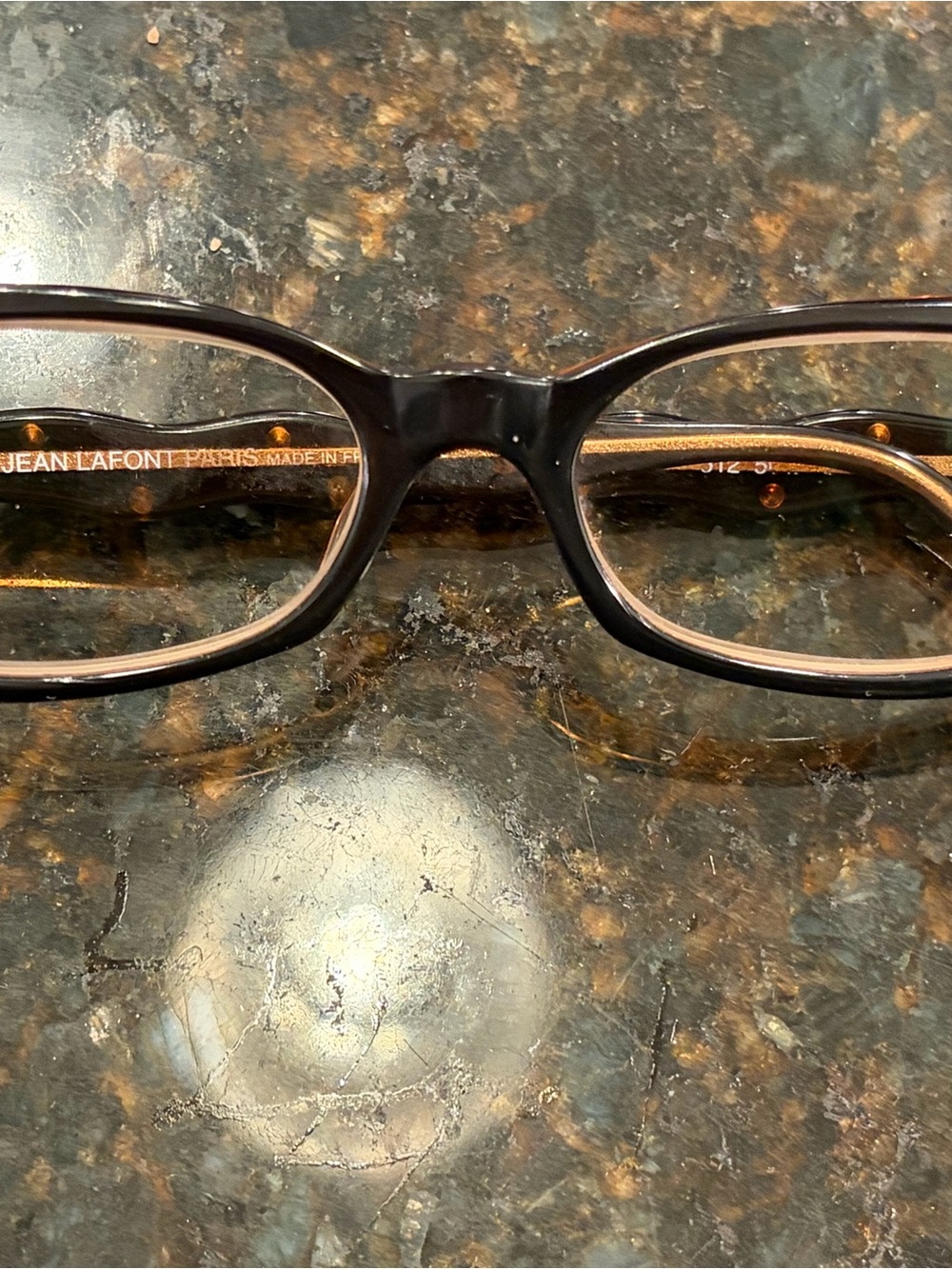 Jean Lafont Paris Women’s Rectangular Eyeglass Frame in Dark Brown